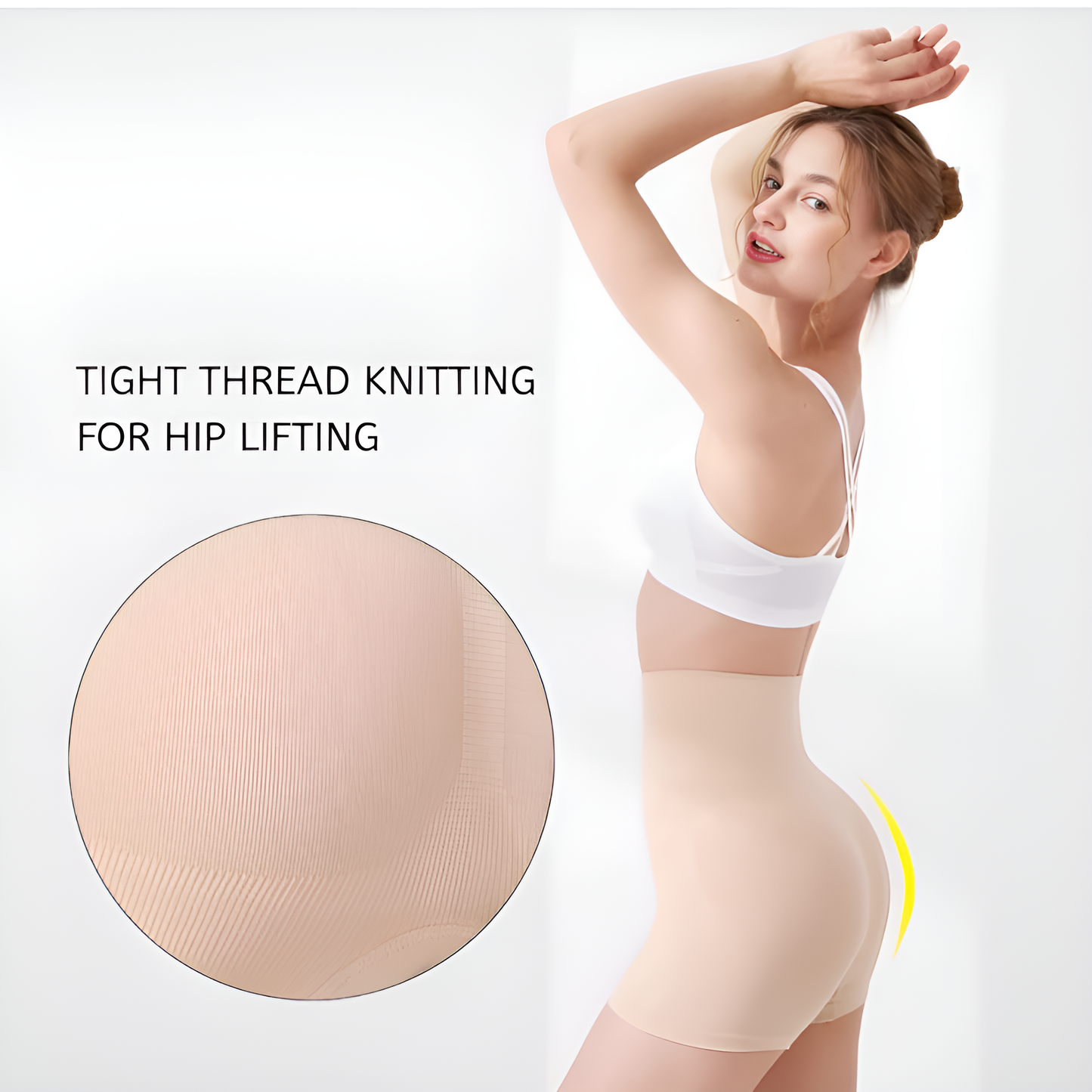 Womens High waisted Tummy Tucking Seamless Boy Shots (Pack of 2 ) Pink