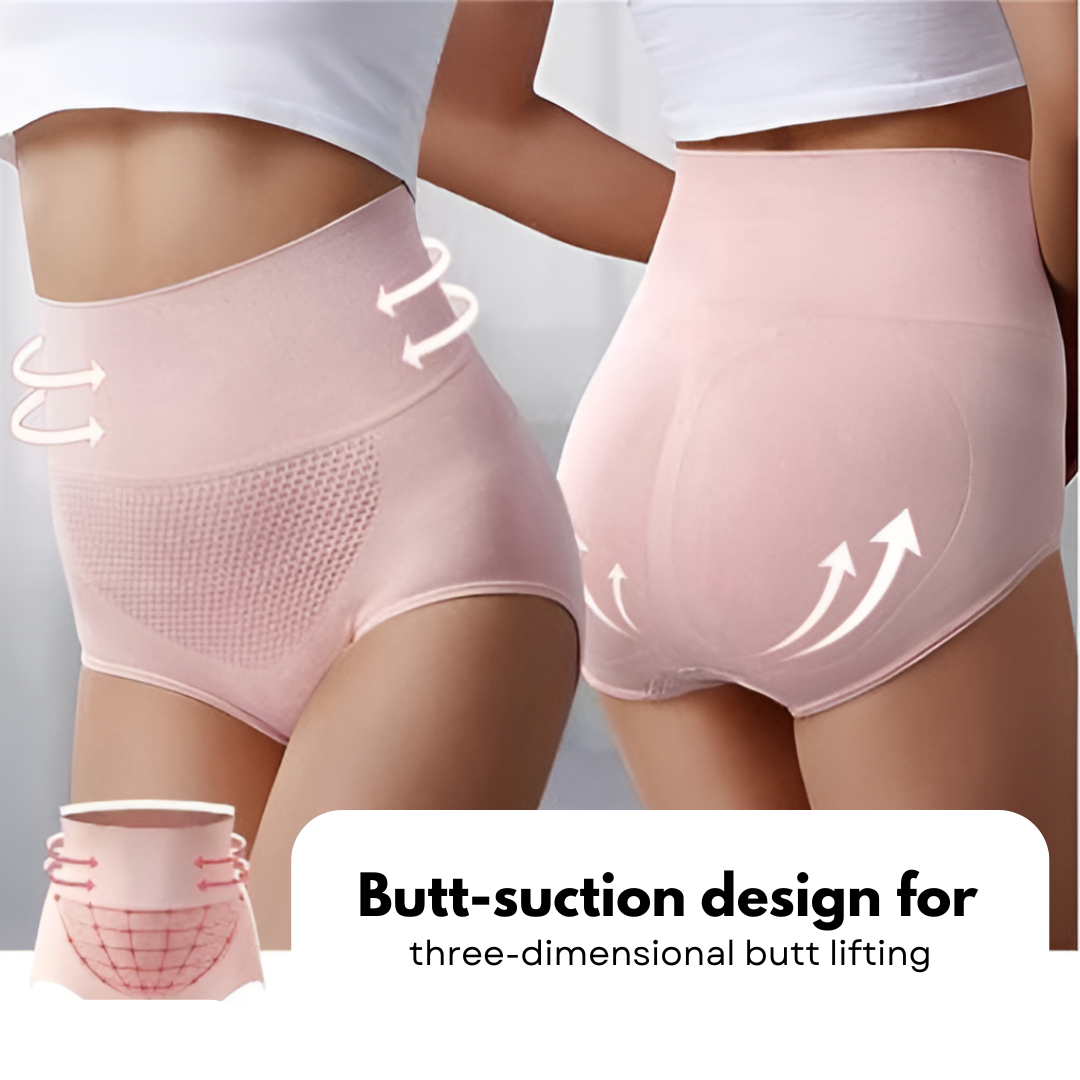 Womens High waisted Tummy Tucking Seamless Underwear