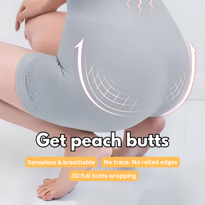 Womens High waisted Tummy Tucking Seamless Boy Shots (Pack of 2 ) Skin