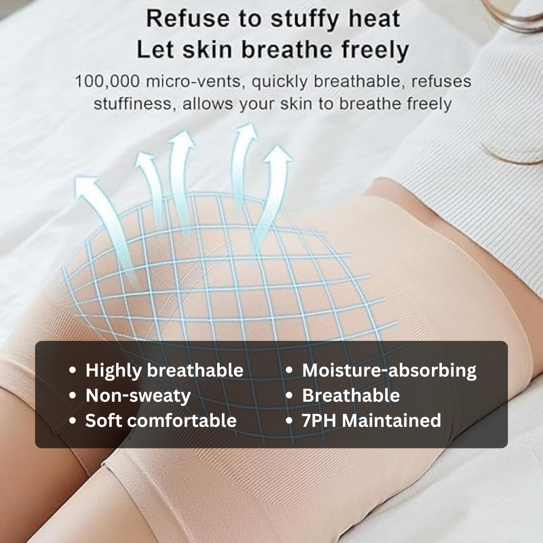 Womens High waisted Tummy Tucking Seamless Boy Shots (Pack of 2 ) Skin